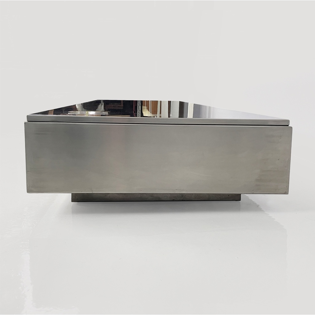 Tavolo da caffè in metallo, 1970 ca.