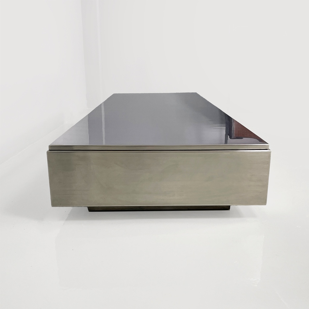 Tavolo da caffè in metallo, 1970 ca.