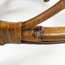 Poltrone a pozzetto in rattan, 1970 ca.