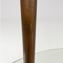 Consolle a tre piani in metallo e vetro, 1920 ca.