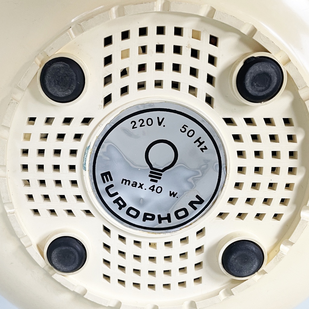 Lampada da tavolo radio di Adriano Rampoldi per Europhon, 1970 ca.