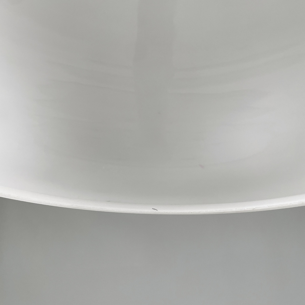 Lampadario in vetro opalino, 1950 ca.