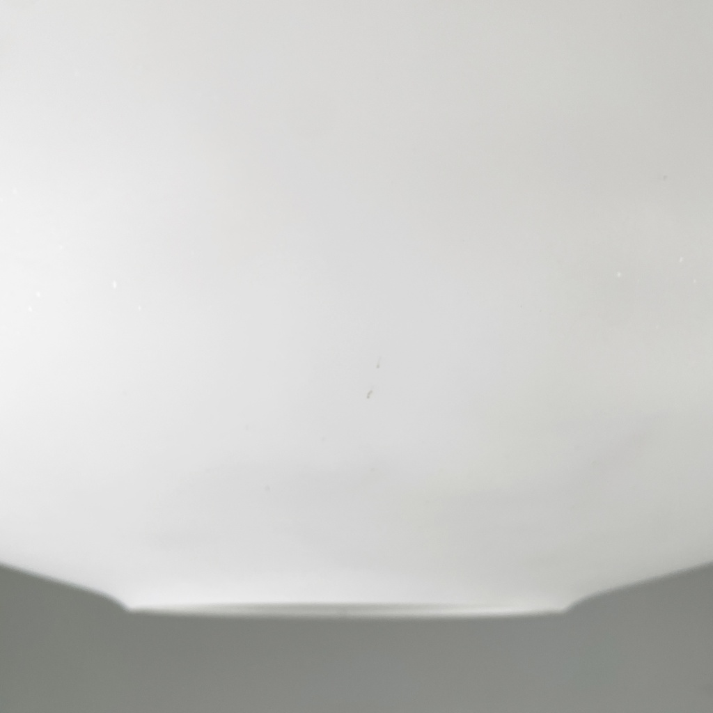 Lampadario in vetro opalino, 1950 ca.