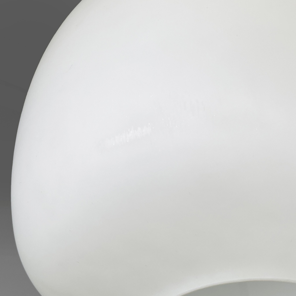 Lampadario in vetro opalino, 1950 ca.