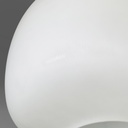 Lampadario in vetro opalino, 1950 ca.