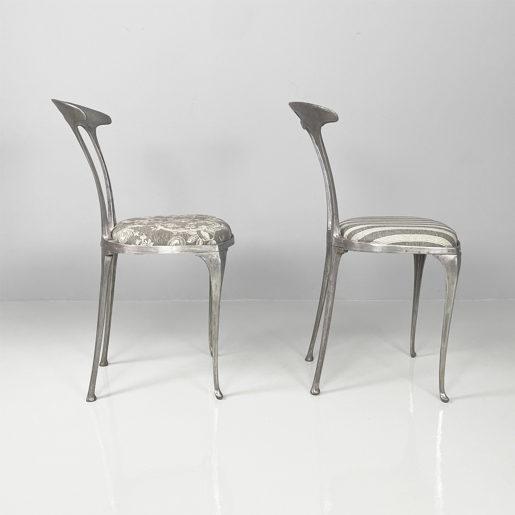 Sedie in tessuto e metallo di Palladio, 1950 ca.