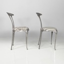 Sedie in tessuto e metallo di Palladio, 1950 ca.