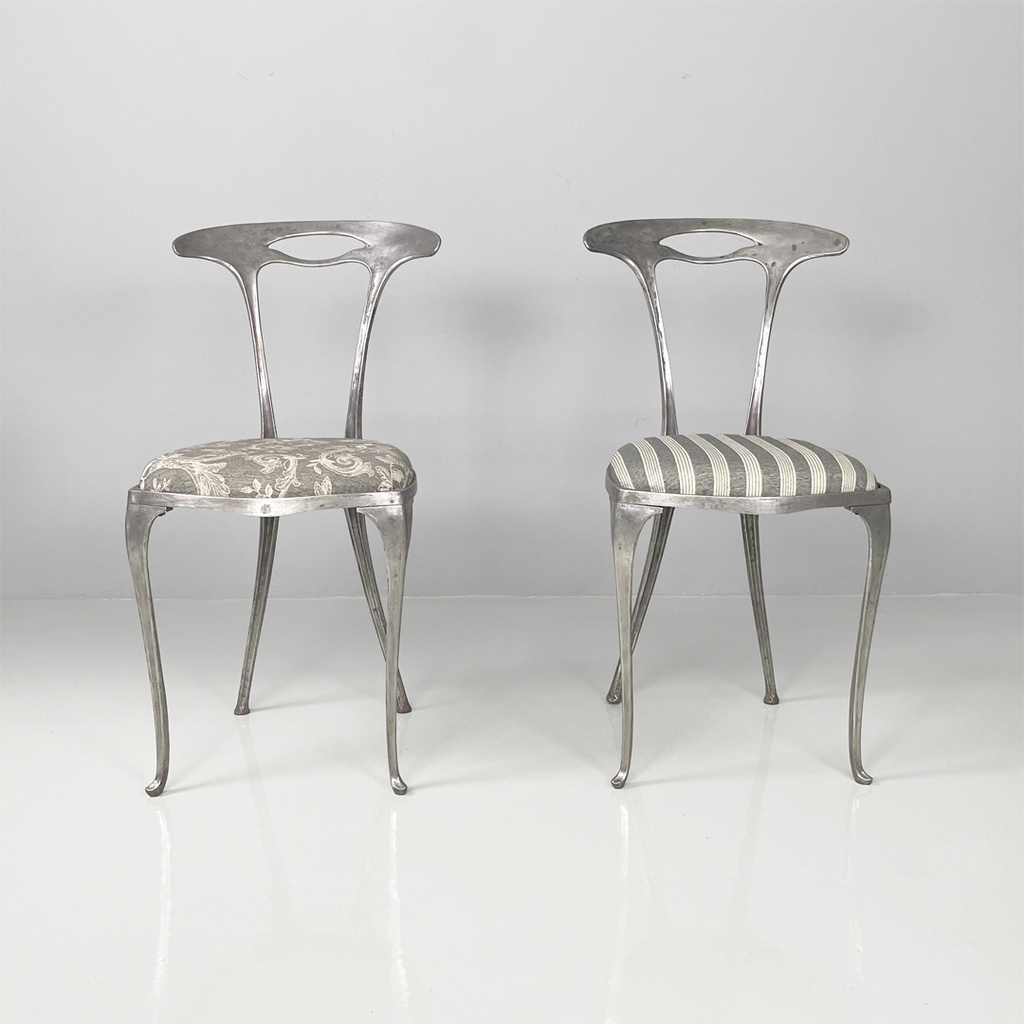 Sedie in tessuto e metallo di Palladio, 1950 ca.