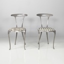 Sedie in tessuto e metallo di Palladio, 1950 ca.