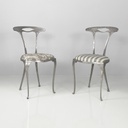 Sedie in tessuto e metallo di Palladio, 1950 ca.