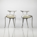 Sedie in tessuto e metallo di Palladio, 1950 ca.