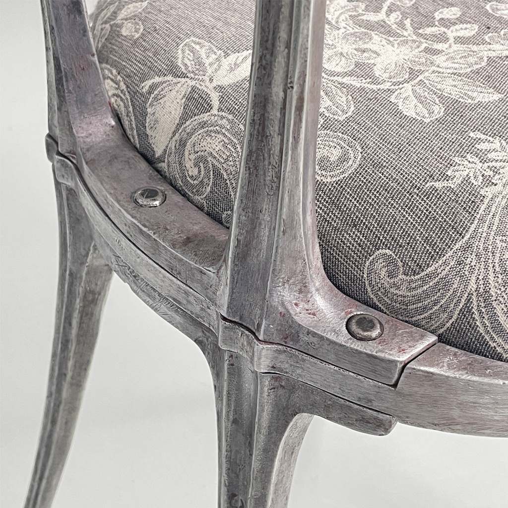 Sedie in tessuto e metallo di Palladio, 1950 ca.