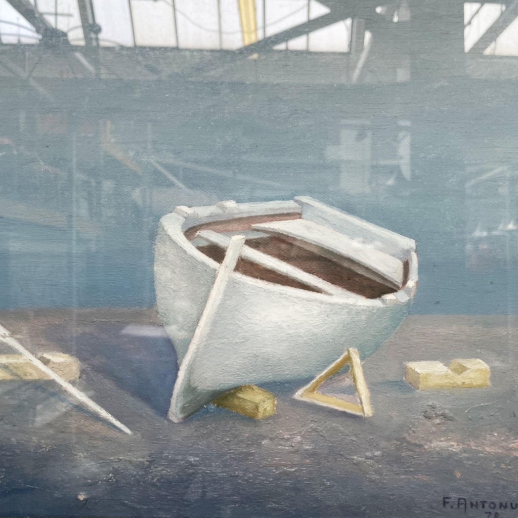 Quadro di barca ad olio, 1978