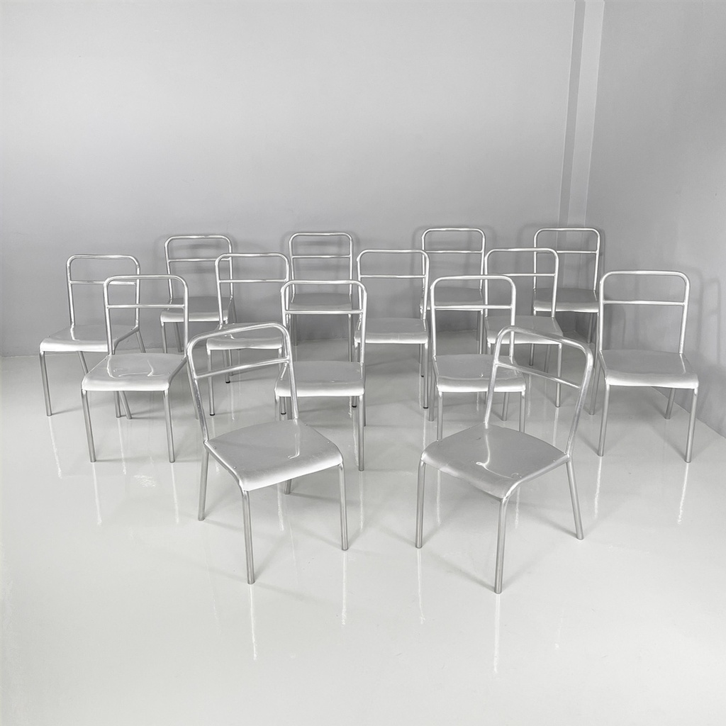 Sedie in alluminio, 1970 ca.