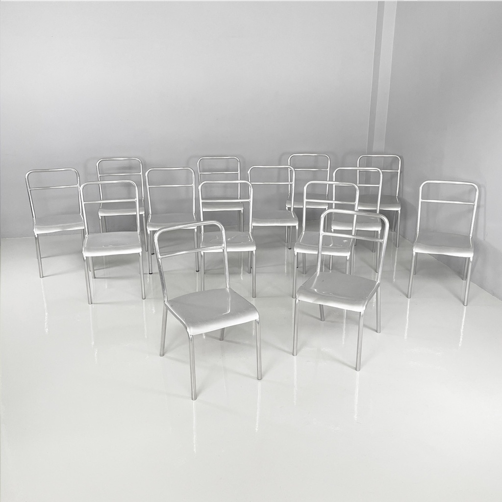 Sedie in alluminio, 1970 ca.