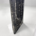 Consolle in marmo verde e bianco, 1980 ca.