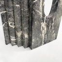 Consolle in marmo verde e bianco, 1980 ca.