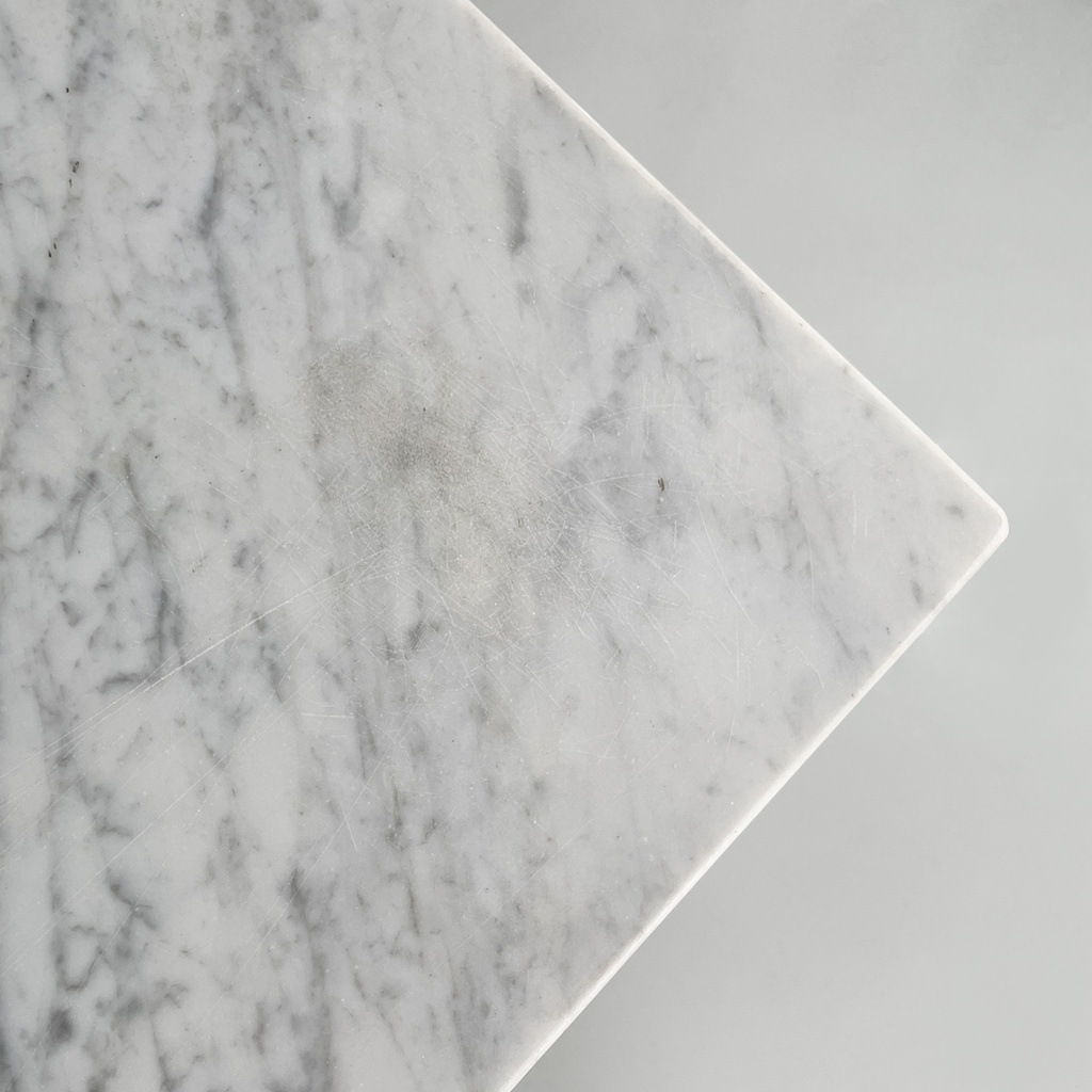 Consolle in marmo verde e bianco, 1980 ca.