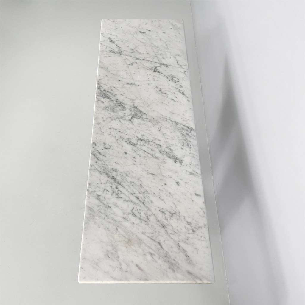 Consolle in marmo verde e bianco, 1980 ca.