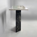 Consolle in marmo verde e bianco, 1980 ca.