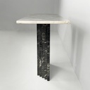 Consolle in marmo verde e bianco, 1980 ca.