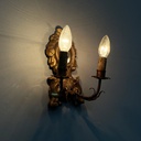 Applique in legno dorato e specchio, 1700 ca.