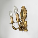 Applique in legno dorato e specchio, 1700 ca.