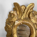Applique in legno dorato e specchio, 1700 ca.