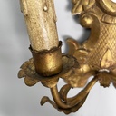 Applique in legno dorato e specchio, 1700 ca.