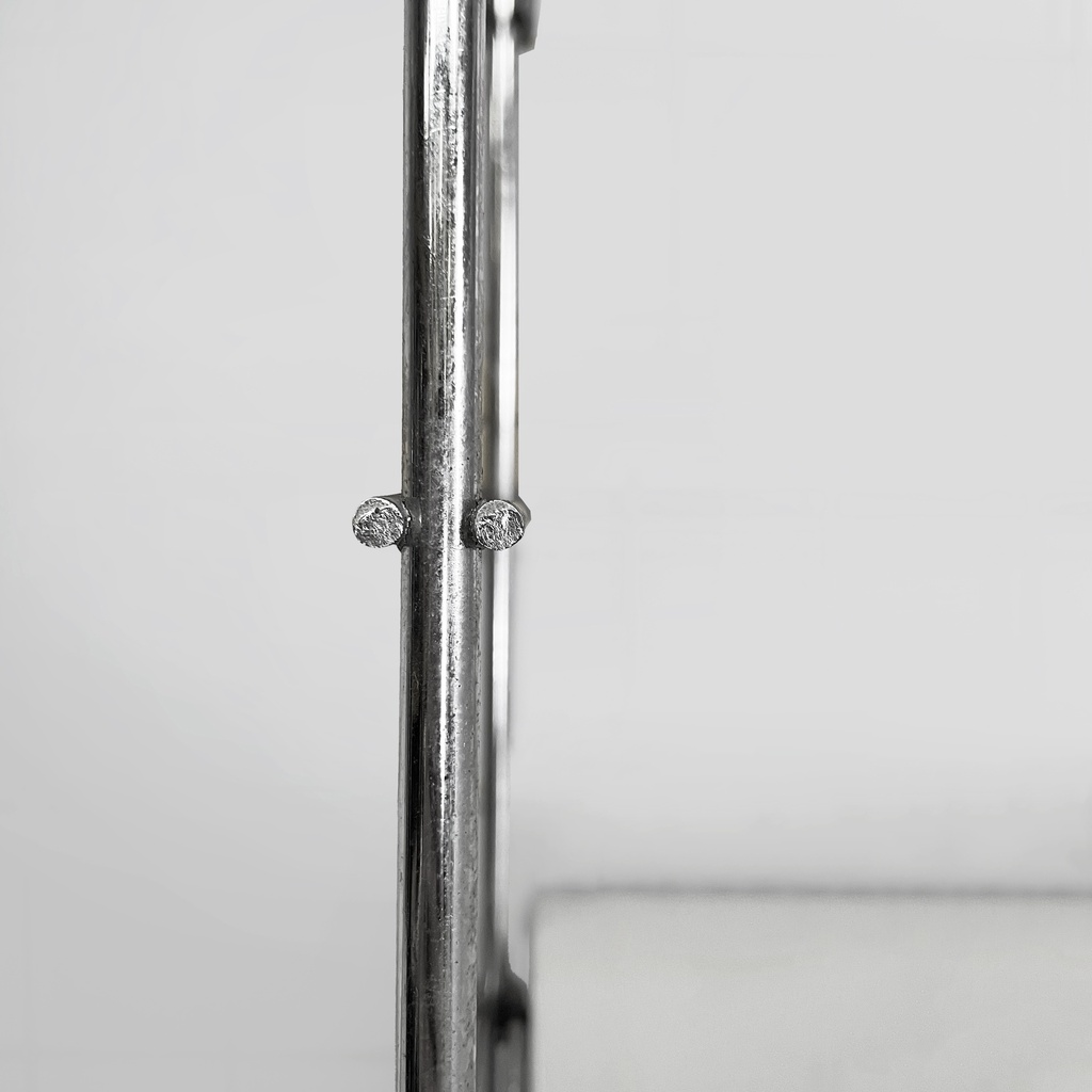 Libreria modulare da parete in acciaio e metallo bianco, 1980 ca.