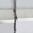 Libreria modulare da parete in acciaio e metallo bianco, 1980 ca.