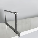 Libreria modulare da parete in acciaio e metallo bianco, 1980 ca.