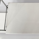 Libreria modulare da parete in acciaio e metallo bianco, 1980 ca.