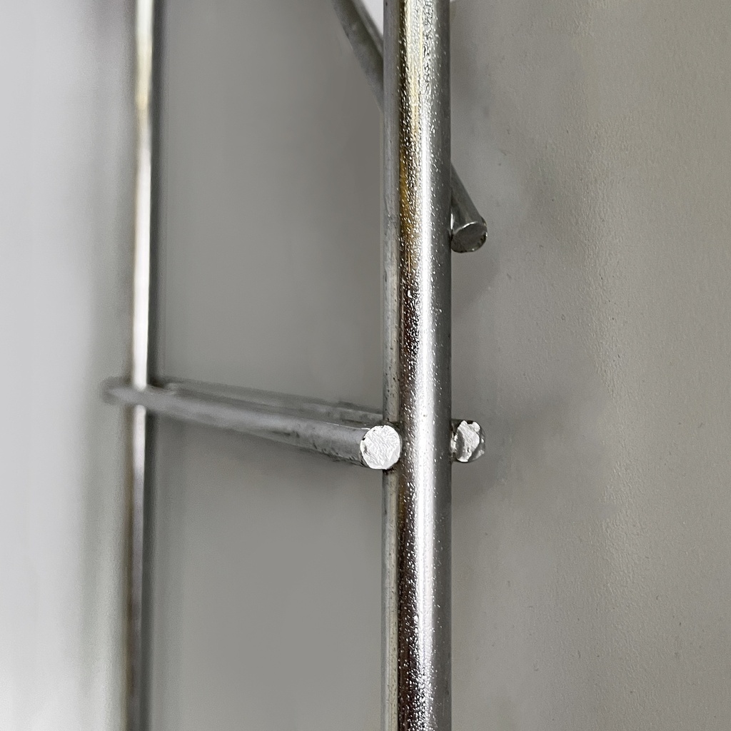 Libreria modulare da parete in acciaio e metallo bianco, 1980 ca.