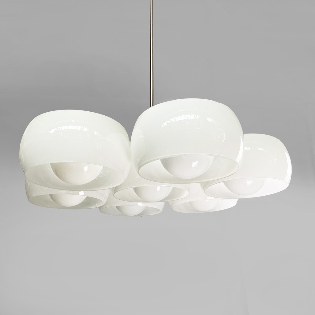 Lampadario Eptaclinio di Vico Magistretti per Artemide, 1970 ca.