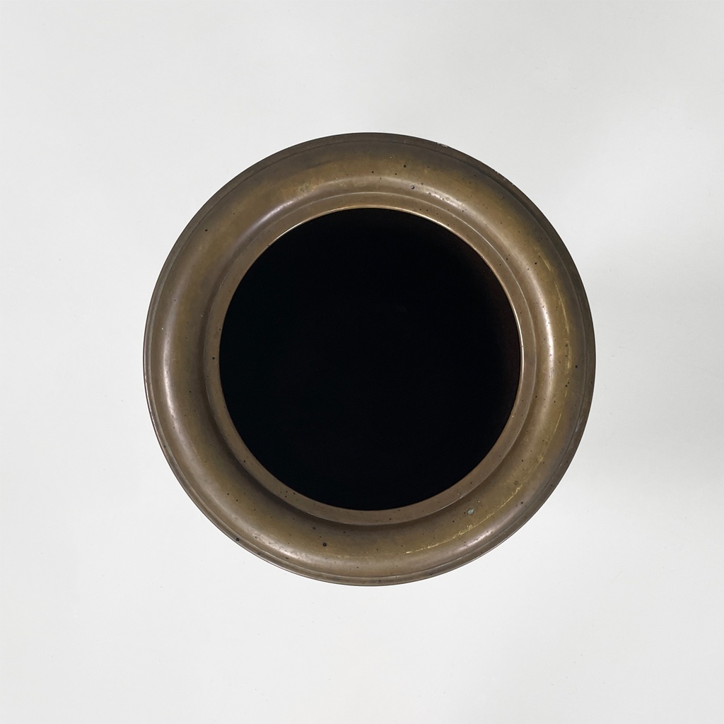 Portaombrelli in bronzo e metallo, 1950 ca.