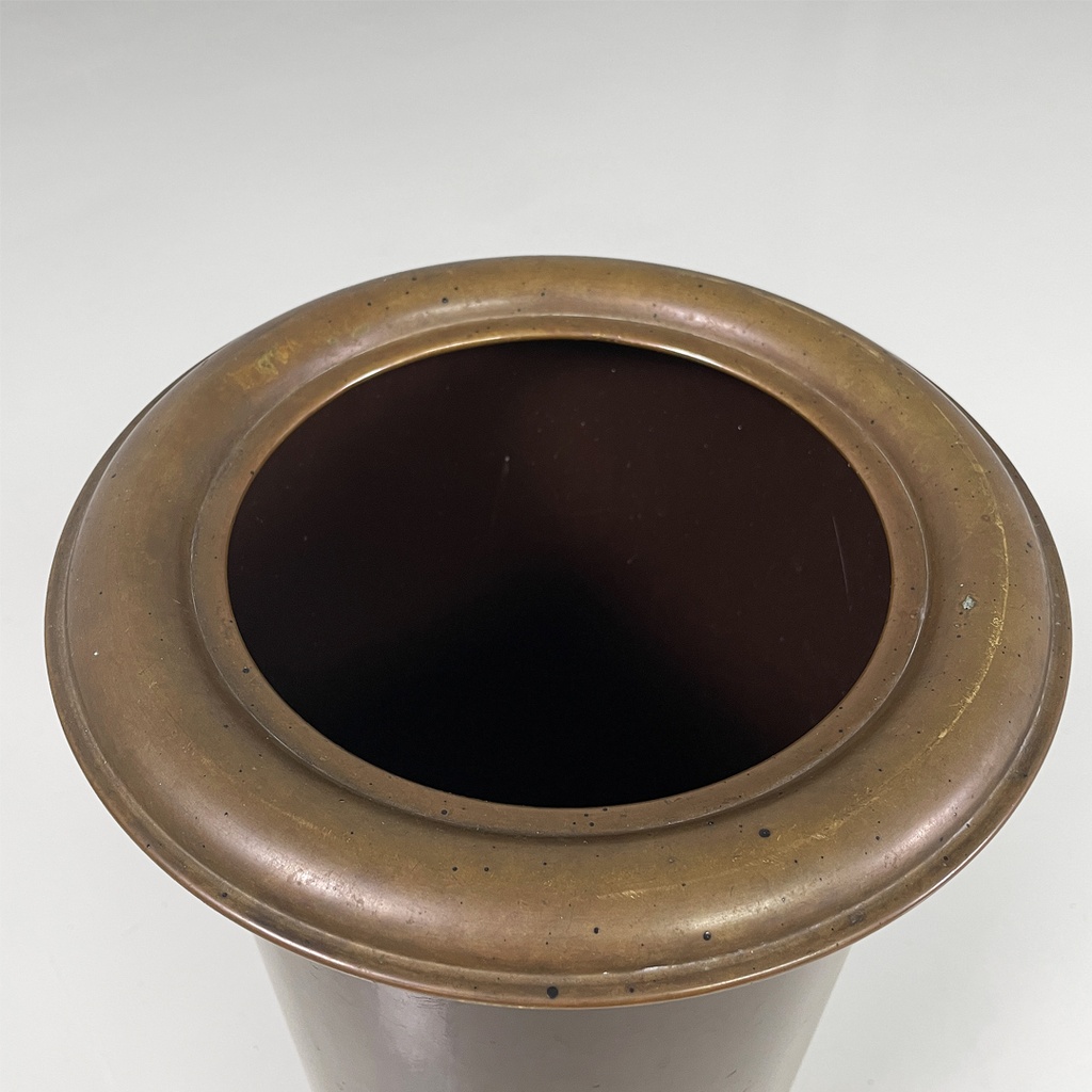 Portaombrelli in bronzo e metallo, 1950 ca.