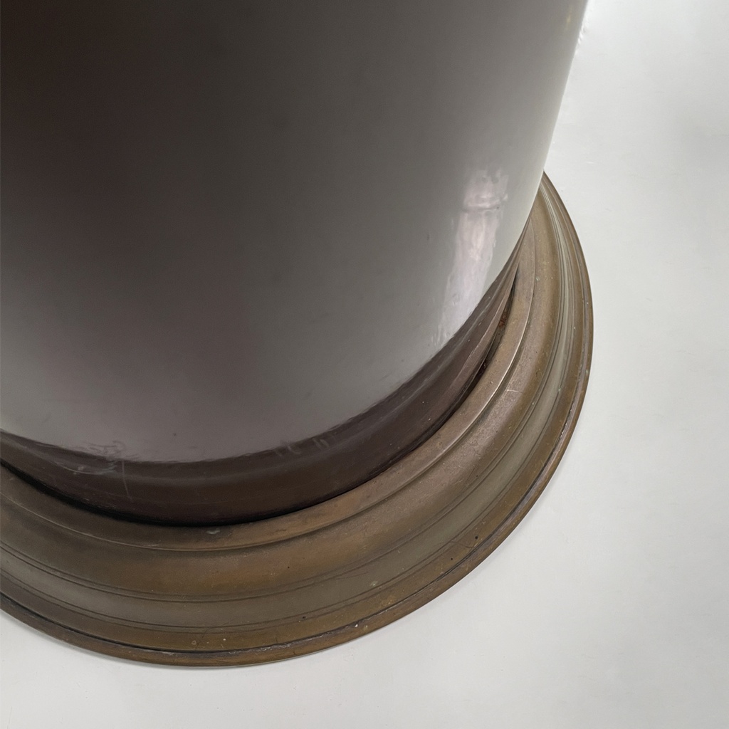 Portaombrelli in bronzo e metallo, 1950 ca.