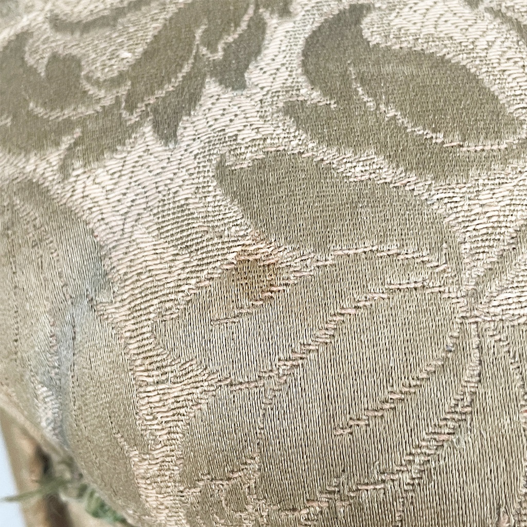 Poggiapiedi o pouf in tessuto, 1900 ca.