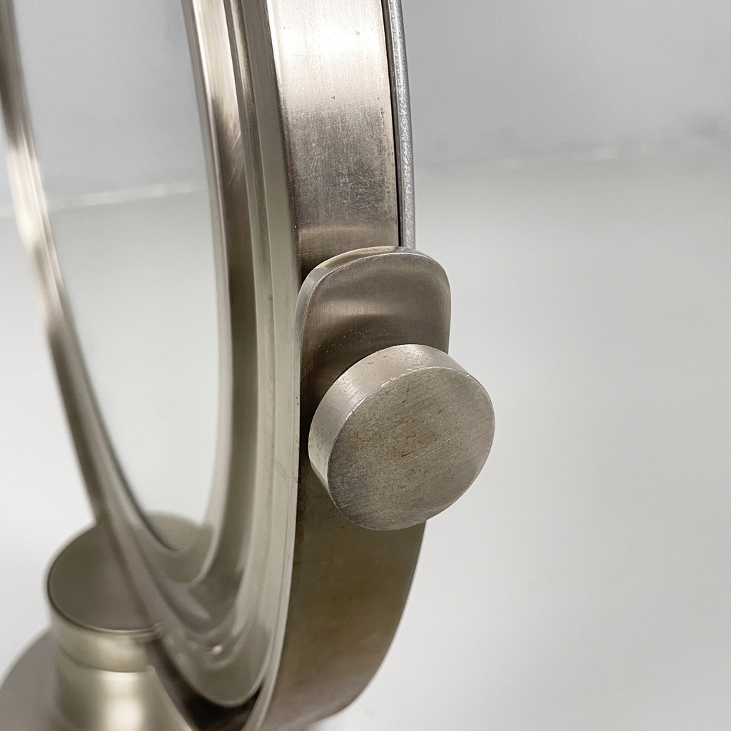 Specchio da tavolo orientabile in metallo, 1970 ca.