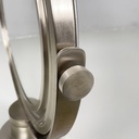 Specchio da tavolo orientabile in metallo, 1970 ca.