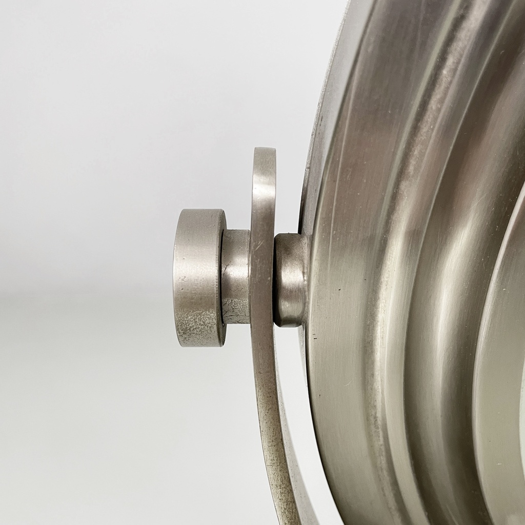 Specchio da tavolo orientabile in metallo, 1970 ca.