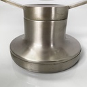 Specchio da tavolo orientabile in metallo, 1970 ca.