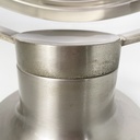 Specchio da tavolo orientabile in metallo, 1970 ca.