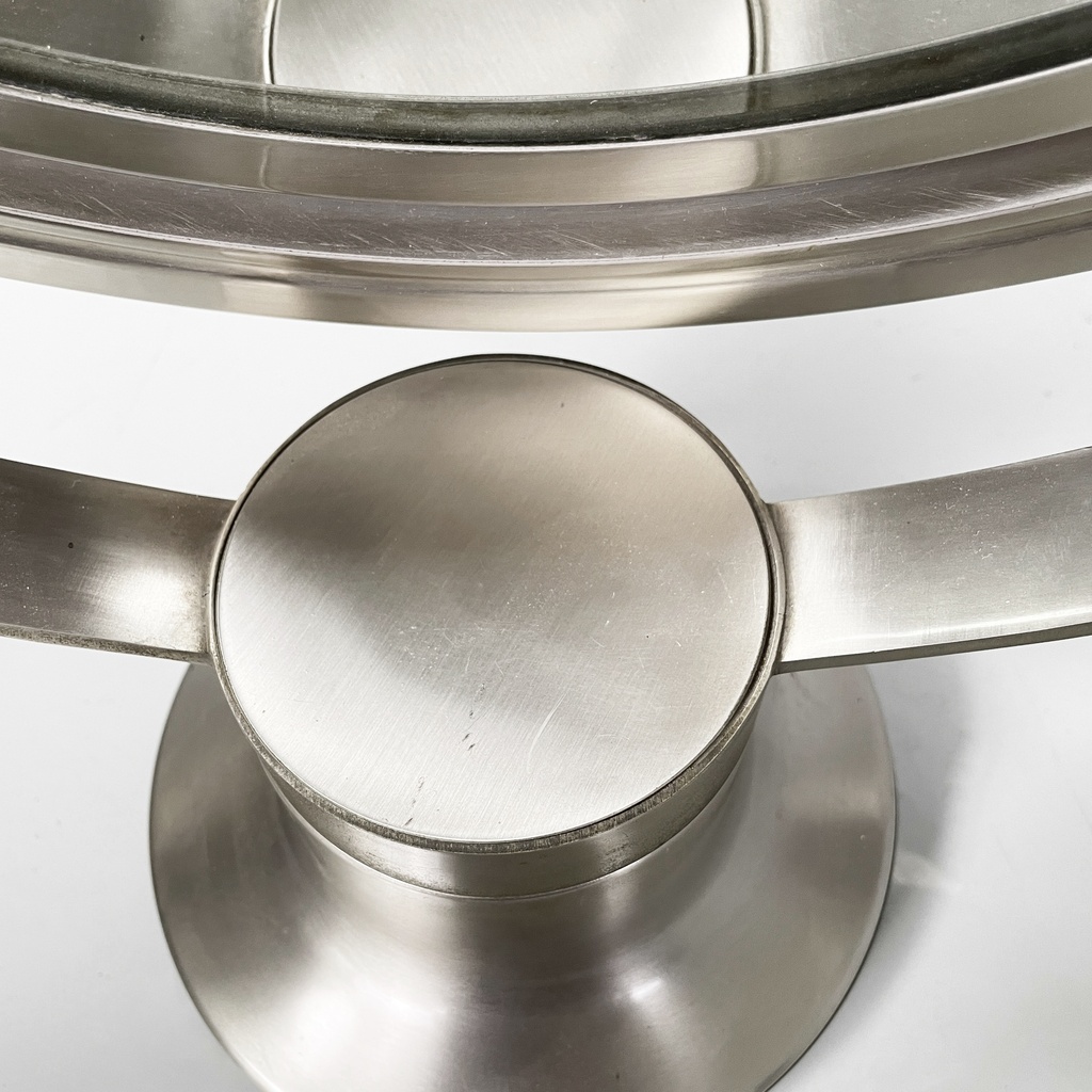 Specchio da tavolo orientabile in metallo, 1970 ca.