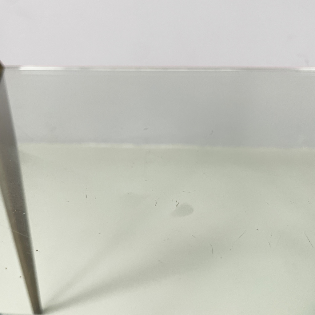 Tavolo da caffè in vetro e ottone, 1950 ca.