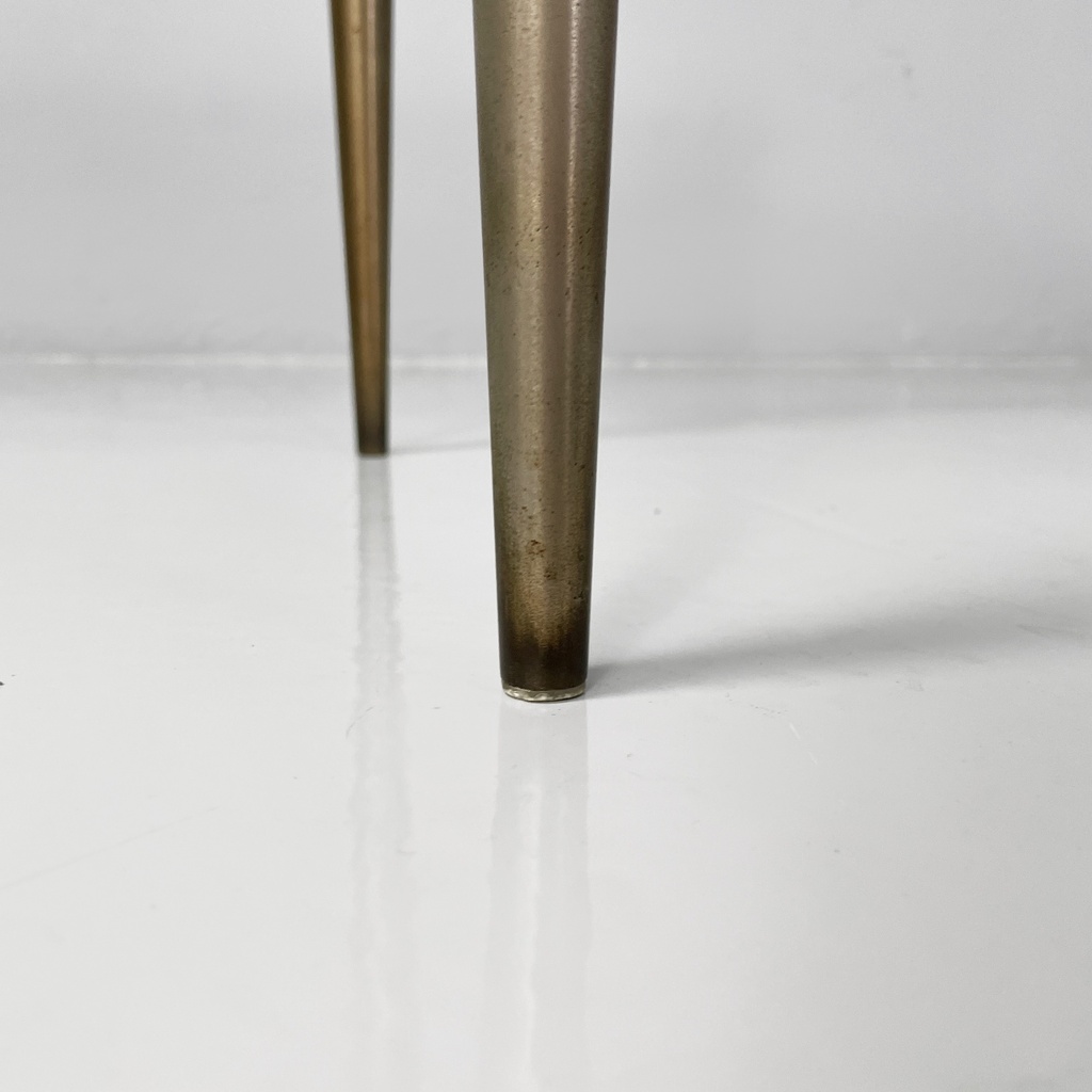 Tavolo da caffè in vetro e ottone, 1950 ca.