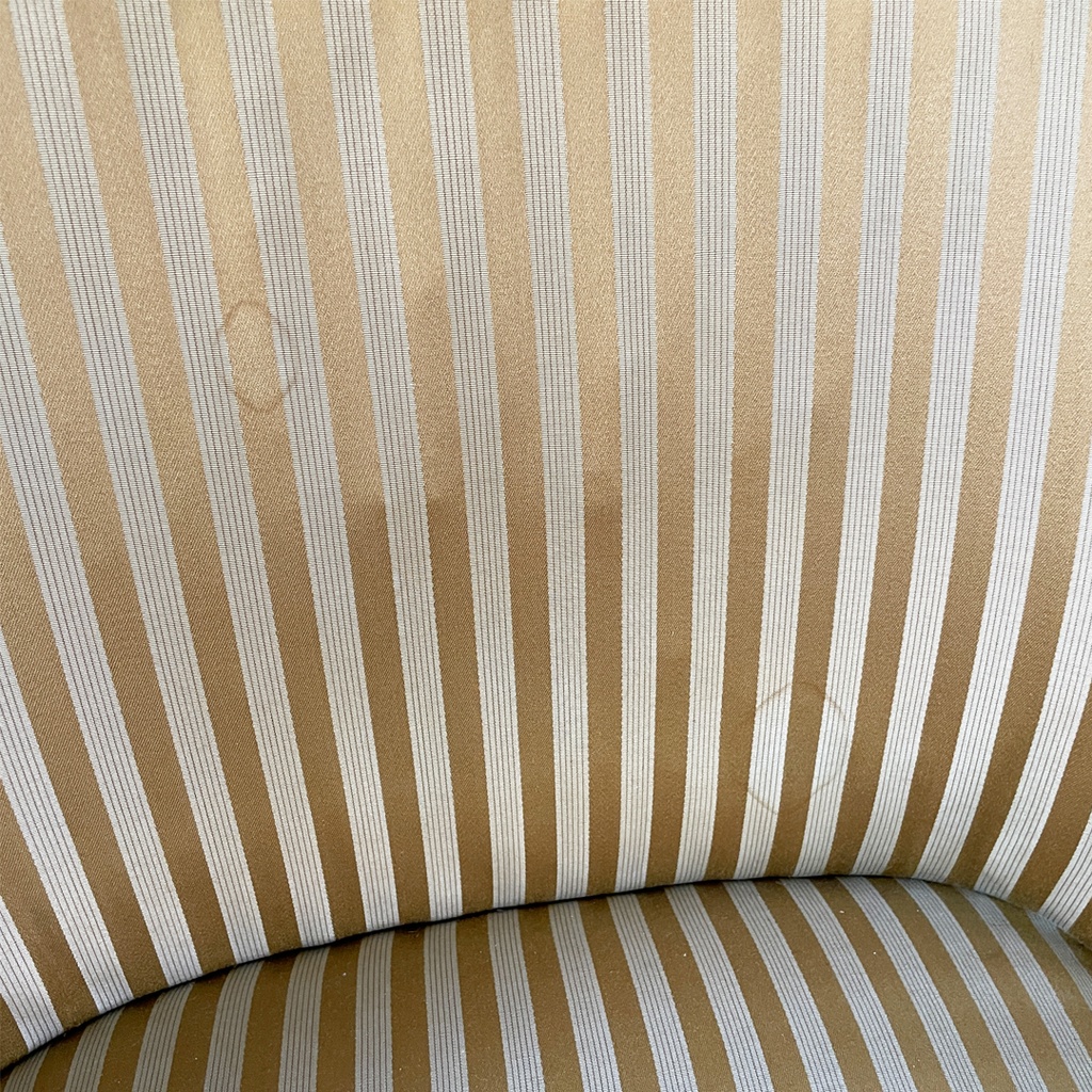 Poltrone in tessuto a righe e legno, 1950 ca.