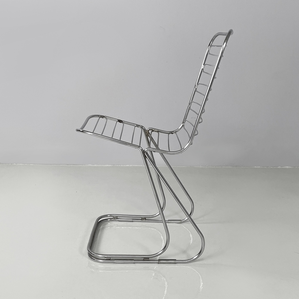Sedie in acciaio, 1970 ca.