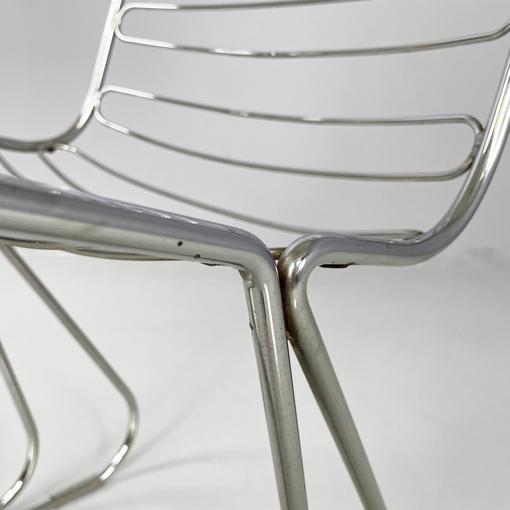 Sedie in acciaio, 1970 ca.